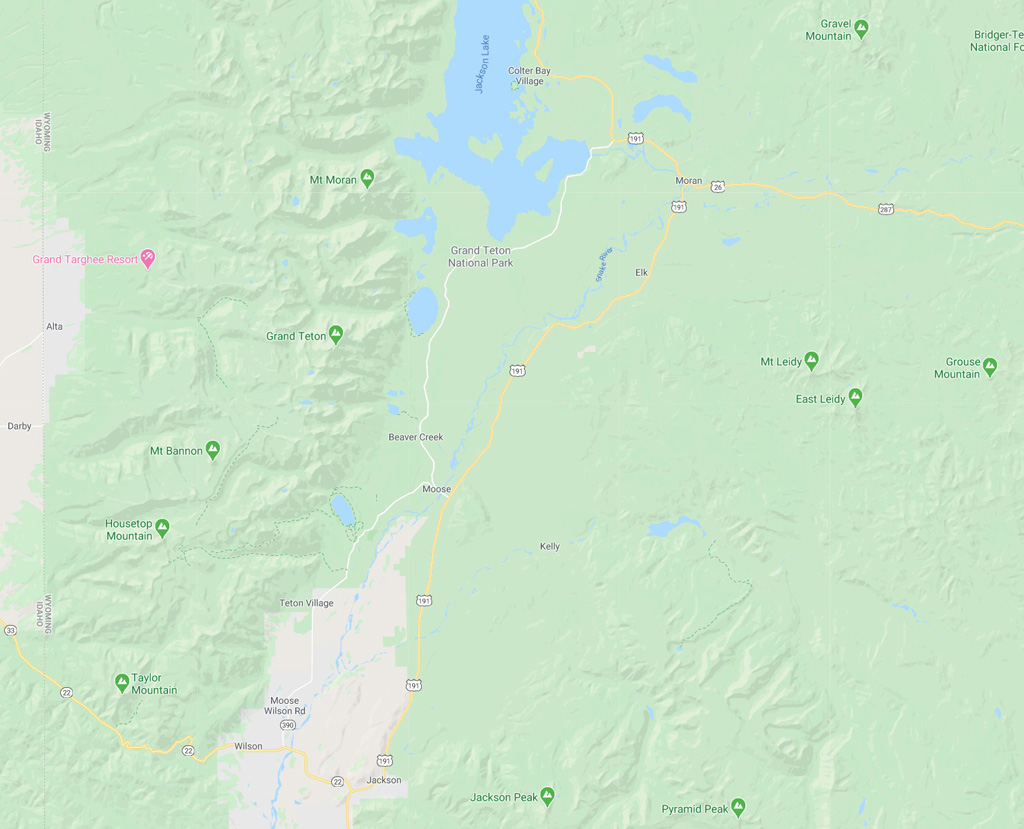 Grand Teton Map